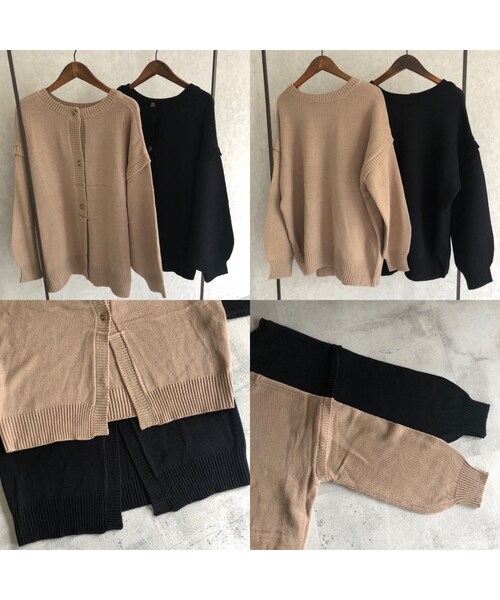 copine（コピン）の「12月4日再々入荷！着回し優秀item！3wayゆったりニット/カーディガン(2color)（ニット/セーター・レディース・その他）」の15枚目の写真