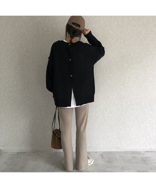 copine（コピン）の「12月4日再々入荷！着回し優秀item！3wayゆったりニット/カーディガン(2color)（ニット/セーター・レディース・その他）」の13枚目の写真