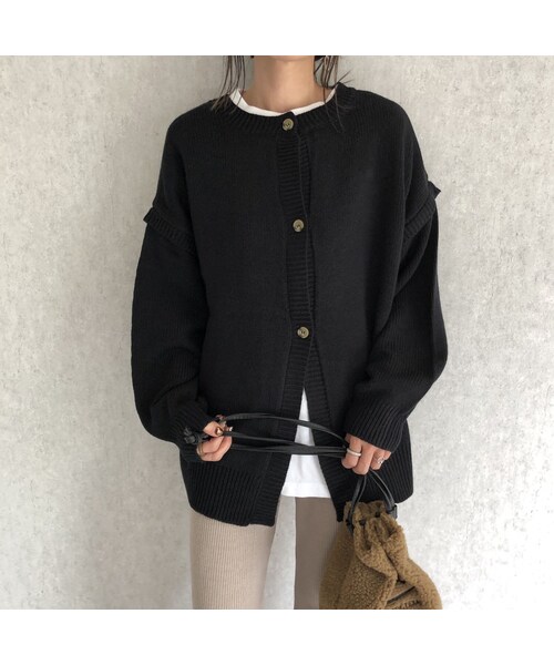 copine（コピン）の「12月4日再々入荷！着回し優秀item！3wayゆったりニット/カーディガン(2color)（ニット/セーター・レディース・その他）」の8枚目の写真