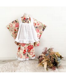 Handmade（ハンドメイド）の「コットンレースの被布エプロン&ペチコートスカート（ベビーギフト・キッズ）」