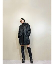 USED | Esprit de fur MADDOX real leather coat-1446-10(ダウンジャケット/コート)
