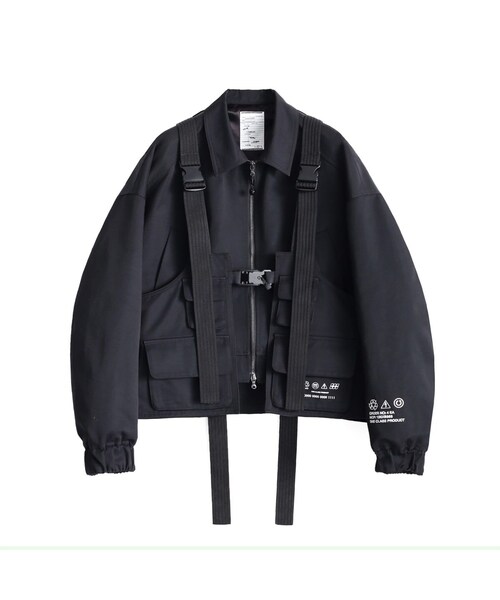 SHAREEF シャリーフ BODY BAG VEST BLOUSON ブラック