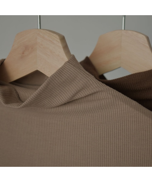 Lavish Gate（ラヴィッシュゲート）の「nh-tops-02190　ハイネックニットトップス　モカベージュ　ブラウン（ニット/セーター・レディース・その他）」の10枚目の写真