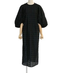 Mame Kurogouchi（マメ クロゴウチ）  フローラルカットジャガードドレス（ブラック/サイズ1）