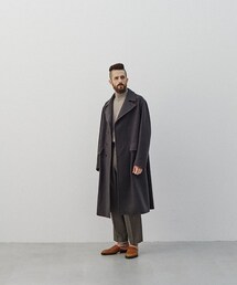 ジャケット・アウター LIDNM Super140s OFFICER COAT CHARCOAL LIDNM（リドム）の「Super140s OFFICER COAT（チェスターコート