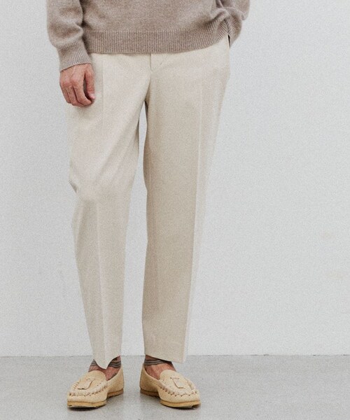 「LIDNM」SIDE TUCK STRAIGHT TROUSERS