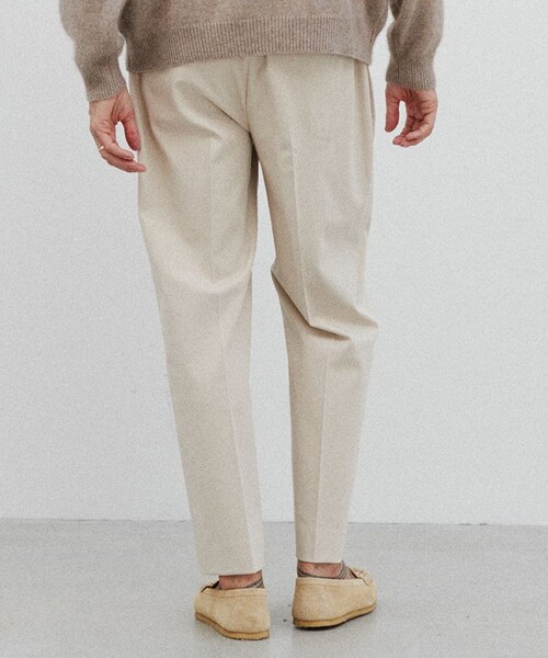 LIDNM（リドム）の「SIDE TUCK STRAIGHT TROUSERS（スラックス・メンズ・ホワイト系・SMALL/MEDIUM/LARGE）」の3枚目の写真