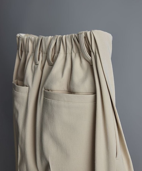 LIDNM（リドム）の「SIDE TUCK STRAIGHT TROUSERS（スラックス・メンズ・ホワイト系・SMALL/MEDIUM/LARGE）」の11枚目の写真