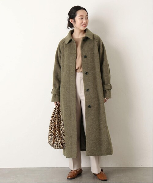 B.C STOCK（ベーセーストック）の「《予約》ウールブレンドステンカラーコート◆（ジャケット/アウター・グレーB/フリー/在庫あり）」の15枚目の写真