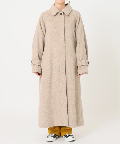 B.C STOCK（ベーセーストック）の「《予約》ウールブレンドステンカラーコート◆（ジャケット/アウター・グレーB/フリー/在庫あり）」の21枚目の写真