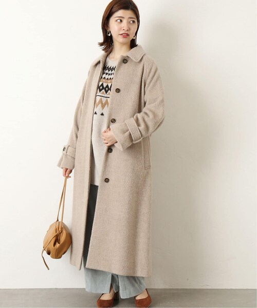 B.C STOCK（ベーセーストック）の「《予約》ウールブレンドステンカラーコート◆（ジャケット/アウター・グレーB/フリー/在庫あり）」の10枚目の写真