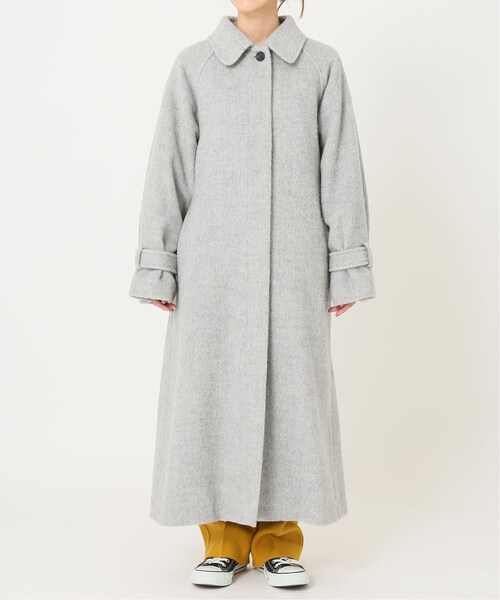 B.C STOCK（ベーセーストック）の「《予約》ウールブレンドステンカラーコート◆（ジャケット/アウター・グレーB/フリー/在庫あり）」の20枚目の写真