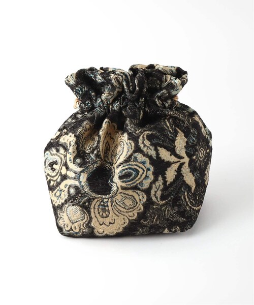 B.C STOCK(ベーセーストック)の「ドローストリング ゴブランバッグ(バッグ・ブラック/フリー/在庫あり)」の5枚目の写真