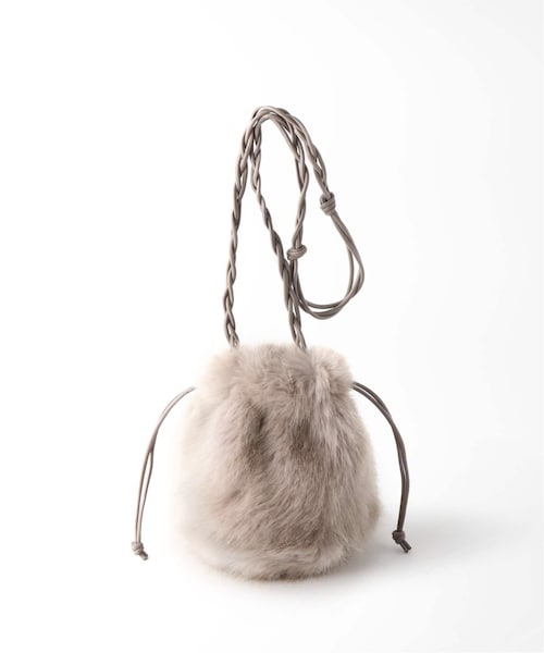 B.C STOCK（ベーセーストック）の「エコFOX ドローストリングバッグ（バッグ・グレーA/フリー/在庫あり）」の2枚目の写真