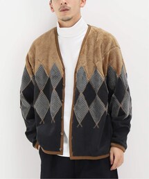 WISM（ウィズム）の「ARGYLE FLEECE CARDIGAN（ジャケット/アウター）」