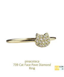 pinacoteca | ピナコテーカ 739 キャット フェイス パヴェ ダイヤモンド リング ピンキーリング(リング)