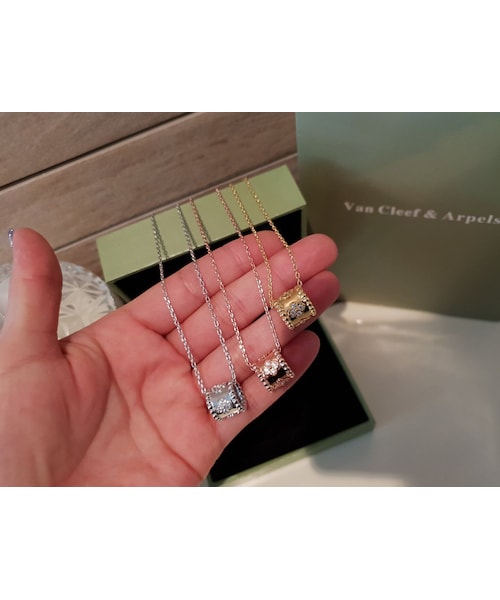 おまとめページ⑤ペンダント14点（3/11までお取り置き可能です♡） Handmade（ハンドメイド）の「(3COLOR)バンクㇽペルレクローバー