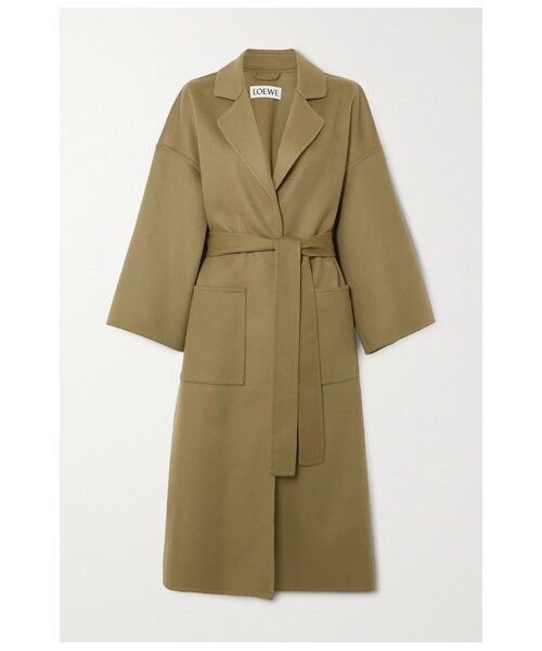 LOEWE（ロエベ）の「Loewe - Belted Wool And Cashmere-blend Coat 