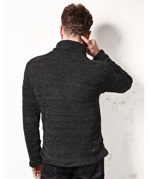 MR.OLIVE（ミスターオリーブ）の「【先行予約ポイント10％】SUPER SOFT PILE / TURTLE NECK CUT&SEWN（トップス・メンズ・ブラック/ブラック系その他/ネイビー/ブルー系その他・S/M/L）」の5枚目の写真