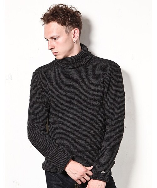 MR.OLIVE（ミスターオリーブ）の「【先行予約ポイント10％】SUPER SOFT PILE / TURTLE NECK CUT&SEWN（トップス・メンズ・ブラック/ブラック系その他/ネイビー/ブルー系その他・S/M/L）」の2枚目の写真