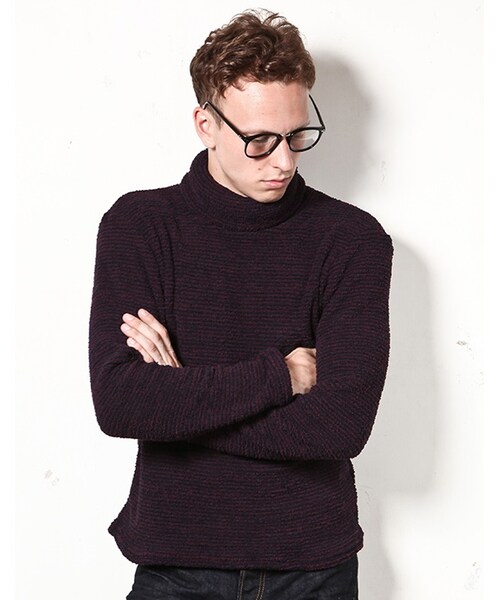 MR.OLIVE（ミスターオリーブ）の「【先行予約ポイント10％】SUPER SOFT PILE / TURTLE NECK CUT&SEWN（トップス・メンズ・ブラック/ブラック系その他/ネイビー/ブルー系その他・S/M/L）」の4枚目の写真