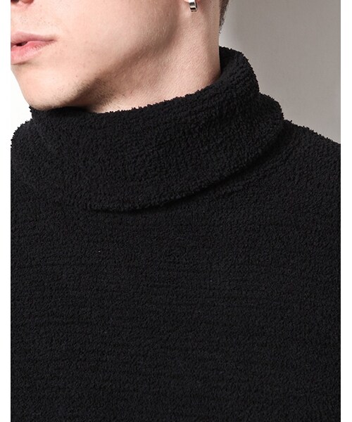 MR.OLIVE（ミスターオリーブ）の「【先行予約ポイント10％】SUPER SOFT PILE / TURTLE NECK CUT&SEWN（トップス・メンズ・ブラック/ブラック系その他/ネイビー/ブルー系その他・S/M/L）」の7枚目の写真