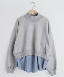 DHOLIC | 裏起毛コントラストヘムスウェット(スウェット)