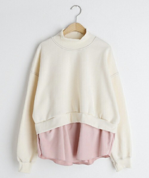 DHOLIC(ディーホリック)の「裏起毛コントラストヘムスウェット(スウェット・レディース・ブラック/グレー/ベージュ・FREE)」の3枚目の写真