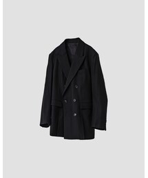 6-BUTTON DOUBLE BREASTED JACKET.001 BLACK