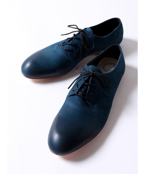 alfredoBANNISTER（アルフレッドバニスター）の「【SEESAW別注】プレーントゥレザー短靴（シューズ・メンズ・GRY/BLK/BLU・40/42/44）」の3枚目の写真