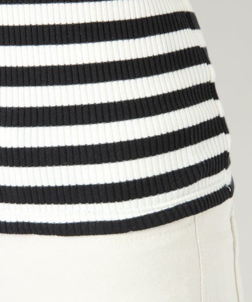 LOWRYS FARM（ローリーズファーム）の「テレコオフタートルプルオーバーロングスリーブ（トップス・レディース・オフ/ボーダー/チャコールグレー/ネイビー・Ｍ/Ｌ）」の10枚目の写真