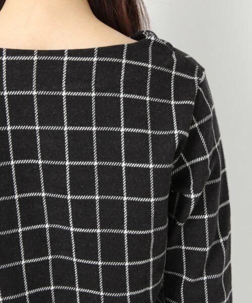 LOWRYS FARM(ローリーズファーム)の「ジャガードコウシチェックプルオーバーロングスリーブ(トップス・レディース・ブラック×ホワイト/ネイビー×レッド・M/L)」の8枚目の写真