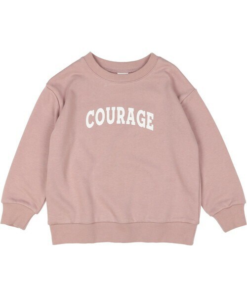 T>>2（ティーツー）の「プリントトレーナー（スウェット・キッズ・06.ブラック/05.マスタード/01.ベージュ/02.ブラック/03.ピンク/04.キャメル/07.ベージュ/08.杢グレー・80-150）」の8枚目の写真