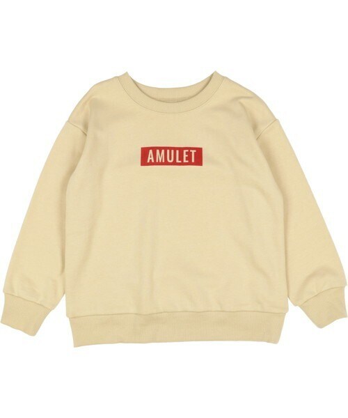 T>>2（ティーツー）の「プリントトレーナー（スウェット・キッズ・06.ブラック/05.マスタード/01.ベージュ/02.ブラック/03.ピンク/04.キャメル/07.ベージュ/08.杢グレー・80-150）」の6枚目の写真