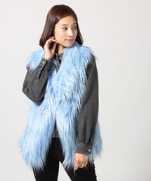 LEPSIM | フェイクファーベスト(トップス)