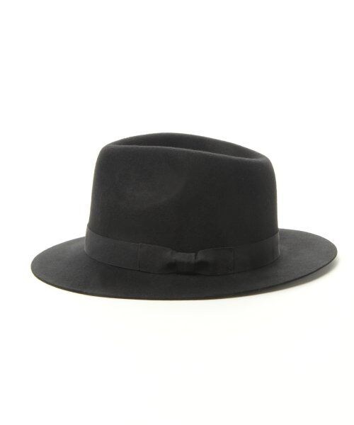 HARE(ハレ)の「ロングブリムHAT(アクセサリー・メンズ・ブラック/キャメル・ONE SIZE)」の3枚目の写真
