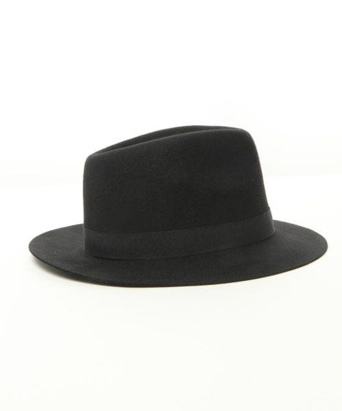 HARE(ハレ)の「ロングブリムHAT(アクセサリー・メンズ・ブラック/キャメル・ONE SIZE)」の4枚目の写真