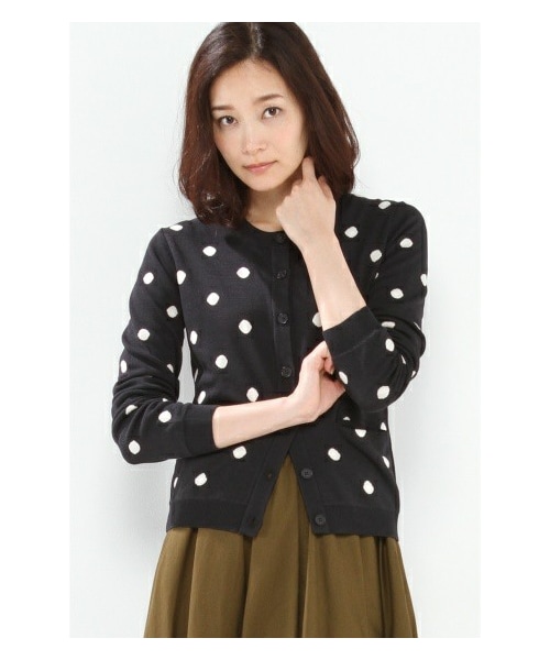 IENA（イエナ）の「BZRドットカーディガン（カーディガン）」 - WEAR