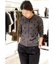 IENA（イエナ）の「BZRドットカーディガン（カーディガン）」 - WEAR