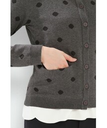IENA（イエナ）の「BZRドットカーディガン（カーディガン）」 - WEAR