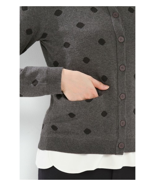 ネネちゃん IENA FILMY ドット カーディガン イエナ（IENA）/FILMY