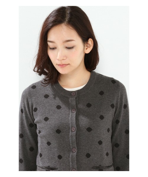 IENA（イエナ）の「BZRドットカーディガン（カーディガン）」 - WEAR