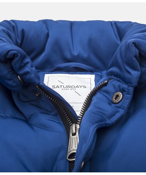 Saturdays NYC（サタデーズ ニューヨークシティ ）の「TYSON DOWN JACKET（ジャケット・メンズ・ブラック/ブルー/レッド・XS/S/M/L/XL）」の6枚目の写真