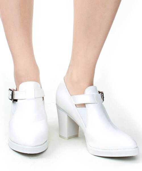 RANDA（ランダ）の「ヒールアップマニッシュシューズ/ES3766（メンズライクシューズ・レディース・ホワイト/ブラック・S/M/L）」の3枚目の写真