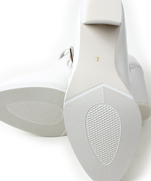 RANDA（ランダ）の「ヒールアップマニッシュシューズ/ES3766（メンズライクシューズ・レディース・ホワイト/ブラック・S/M/L）」の6枚目の写真