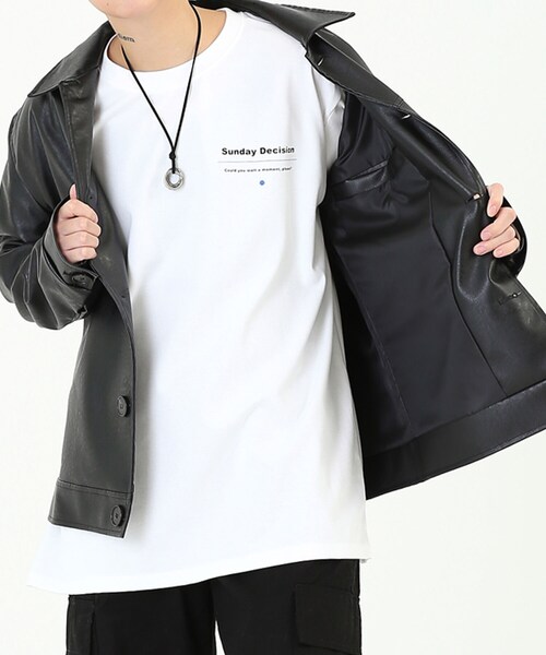 BOYSHE(ボーイシー)の「SUNDAY バックフォトプリントロングT ホワイト(Tシャツ/カットソー・レディース・その他)」の10枚目の写真