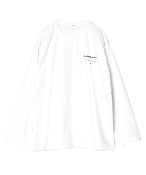 BOYSHE(ボーイシー)の「SUNDAY バックフォトプリントロングT ホワイト(Tシャツ/カットソー・レディース・その他)」の12枚目の写真