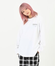 BOYSHE | SUNDAY バックフォトプリントロングT　ホワイト(Tシャツ/カットソー)