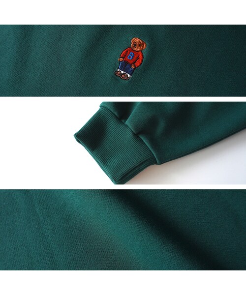 BOYSHE(ボーイシー)の「Bベアー クルーネックスウェット グリーン(スウェット・レディース・その他)」の14枚目の写真