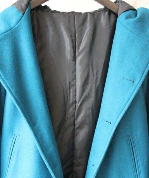 NOT RIGID（ノットリジット）の「NOT RIGID/ノットリジッド/MELTON DUFFLE MODS COAT（モッズコート・メンズ・ブルー/レッド・38/40/42）」の6枚目の写真